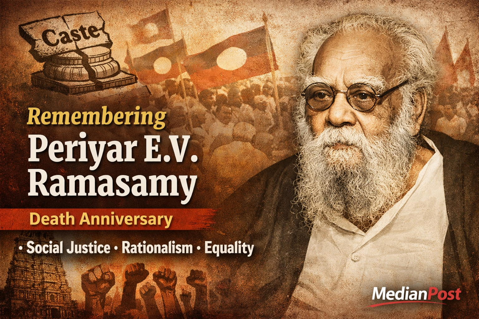 Periyar E.V. Ramasamy Remembered As Tamil Nadu Marks His Death ...